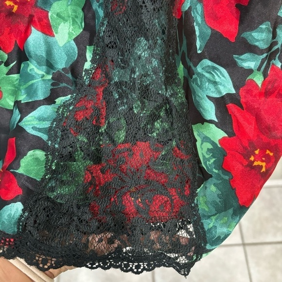 Vintage Victoria’s Secret Gold Label Slip Gown Dress Lace Floral Size Medium - Picture 7 of 12